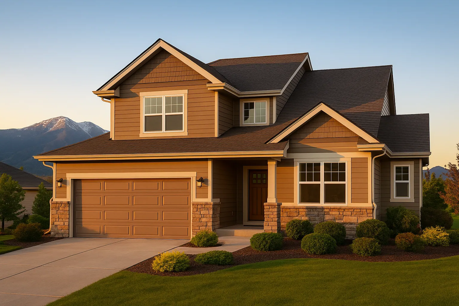 Colorado home with new roof installation