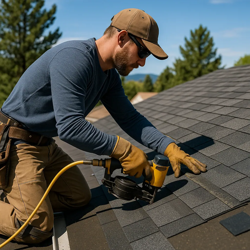 Residential roofing installation